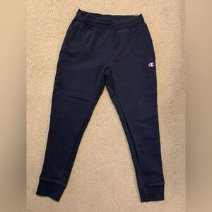 Champion reverse weave black joggers size large